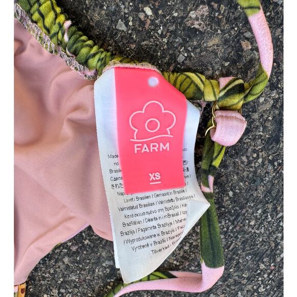 FARM Rio Banana Leaves Bikini Top Size XS - Picture 6 of 9
